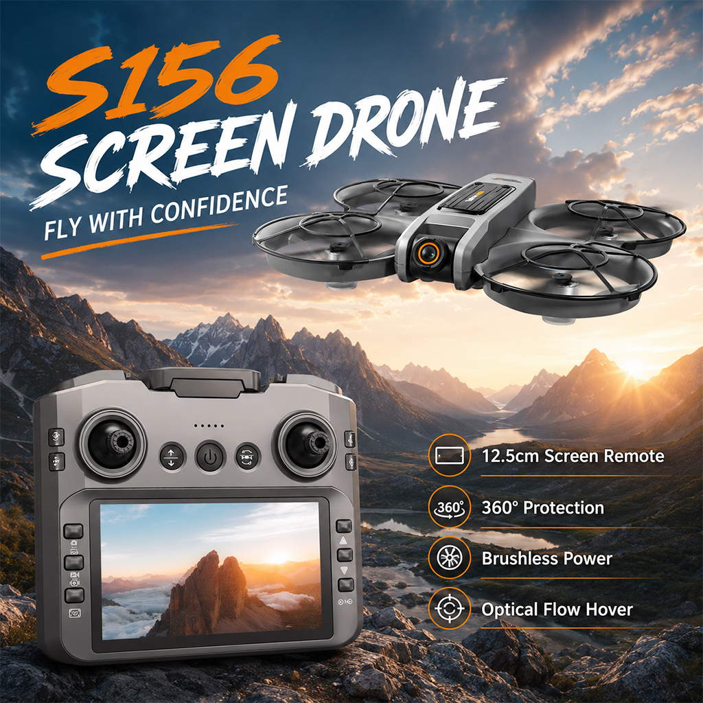 Drone Controller Screen - ZNLYRION S156 RC Drone 8K Dual