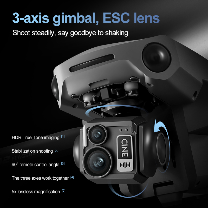 8K 3 Axis Gimbal Brushless 7.2 – обзор и цена Drone Controller Screen