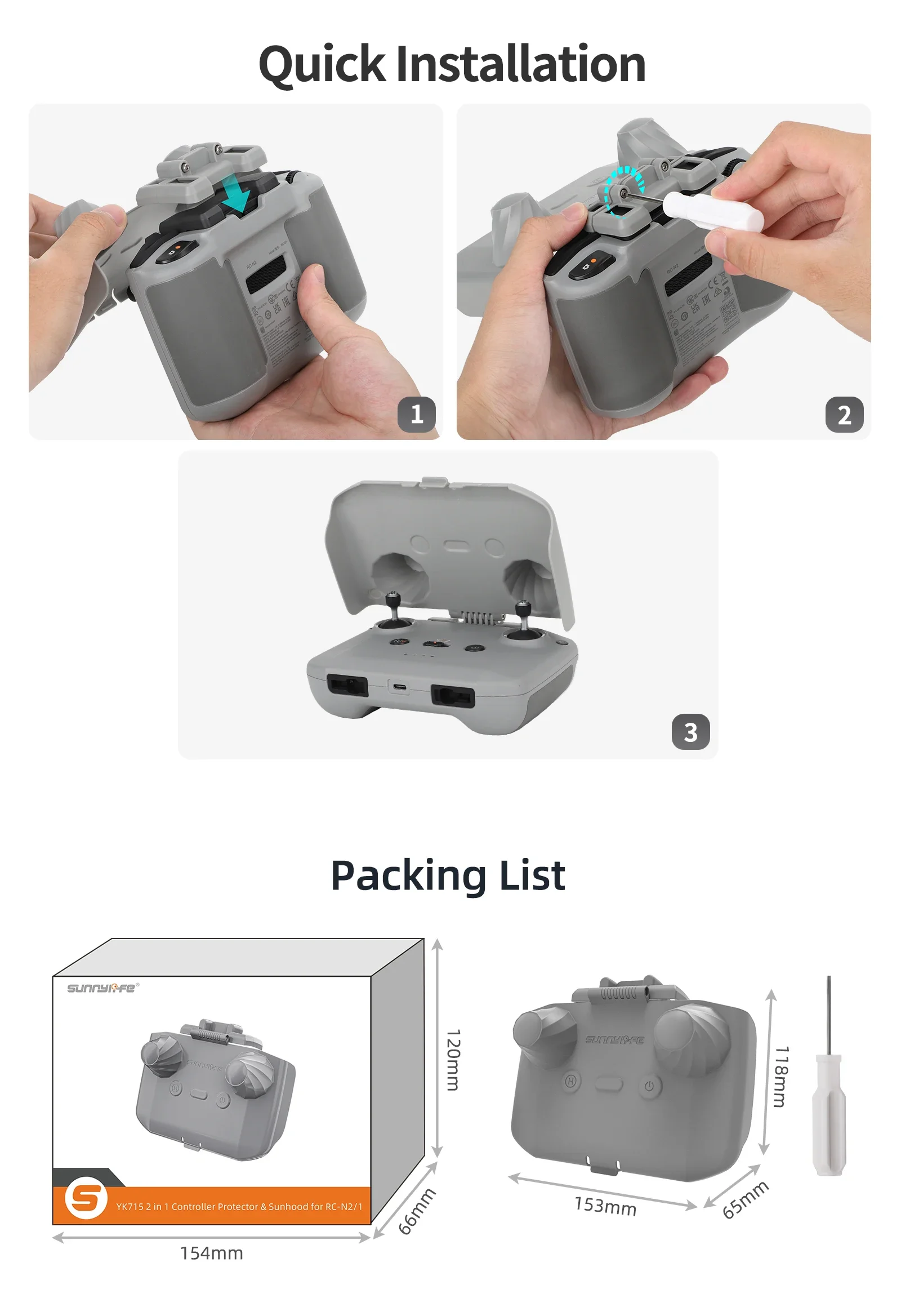 2 in 1 Controller Protector Su – обзор и цена Drone Controller Hood