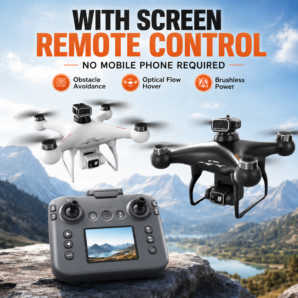 ZNLYRION S116 RC Drone Brushle – обзор и цена Drone Power Bank