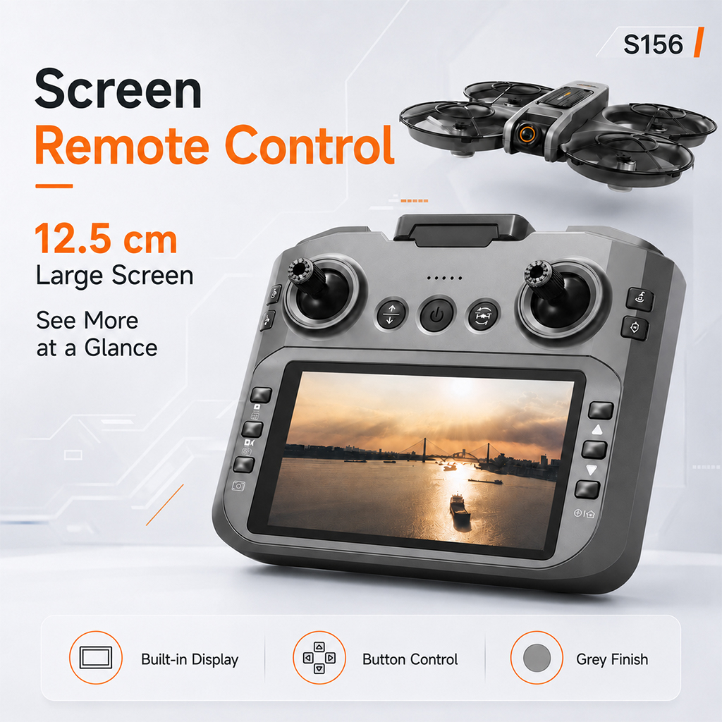 ZNLYRION S156 RC Drone 8K Dual – обзор и цена Drone Controller Screen