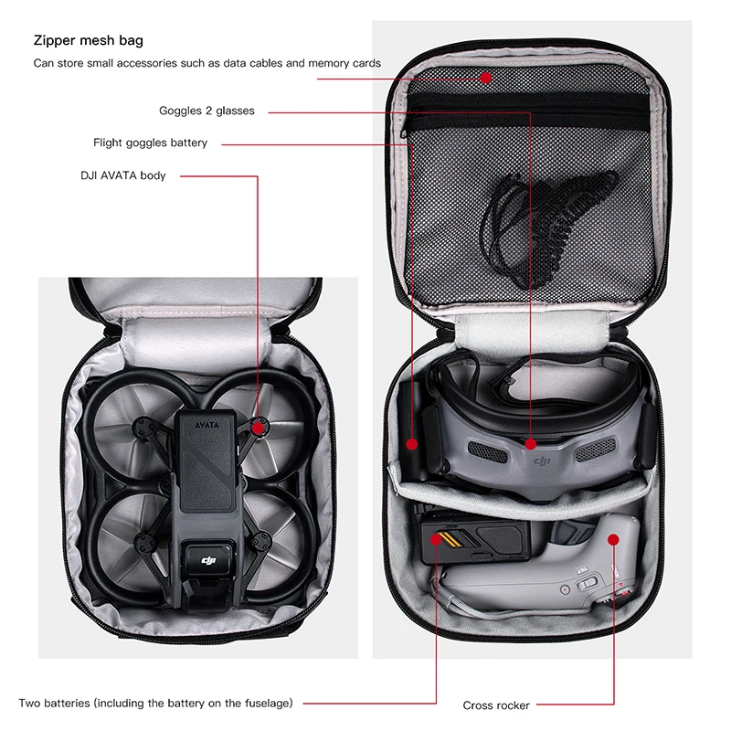 Portable Case Dual Layer Stora – обзор и цена Drone Carrying Case