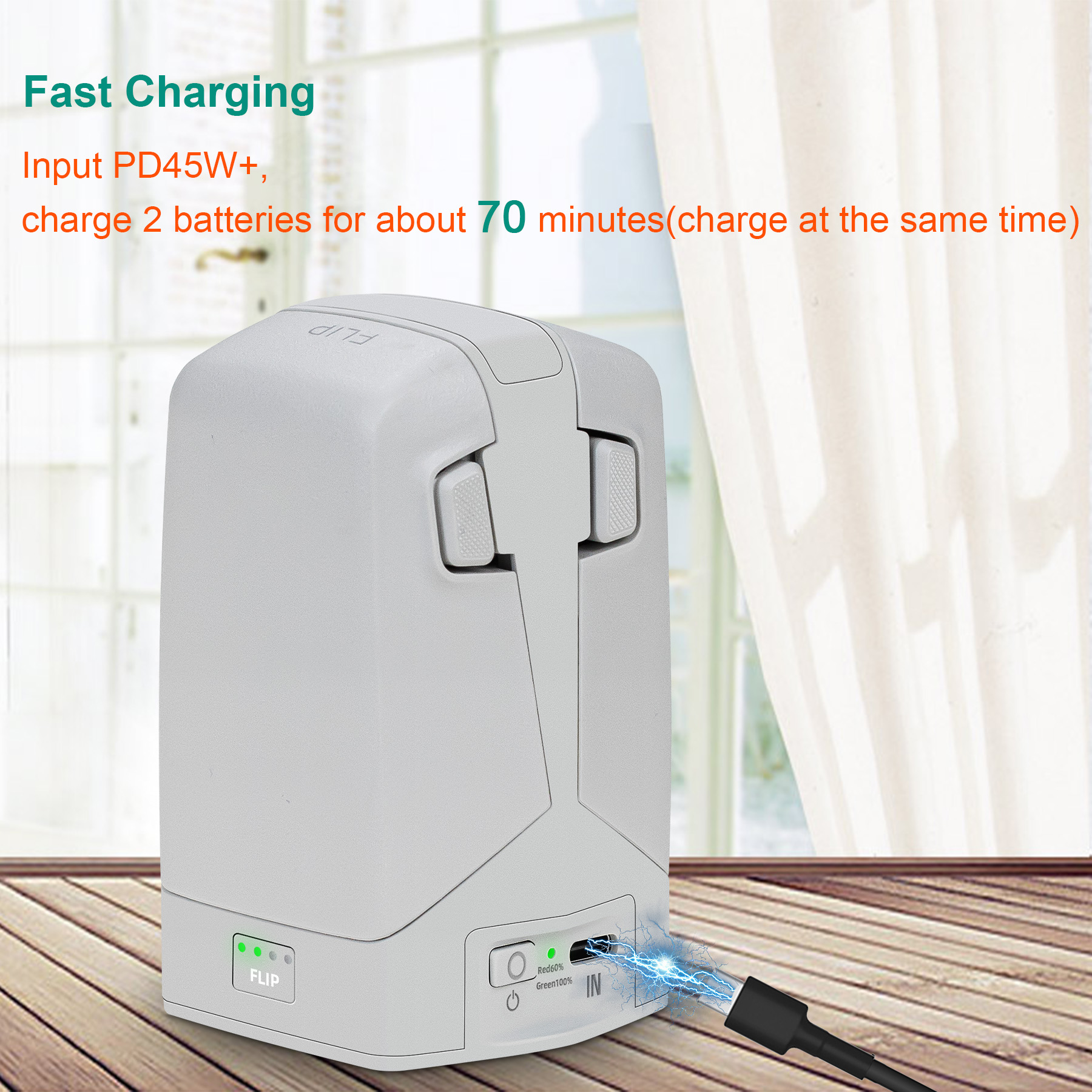 45W Dual Battery Charger with  – обзор и цена Drone Charging Hub