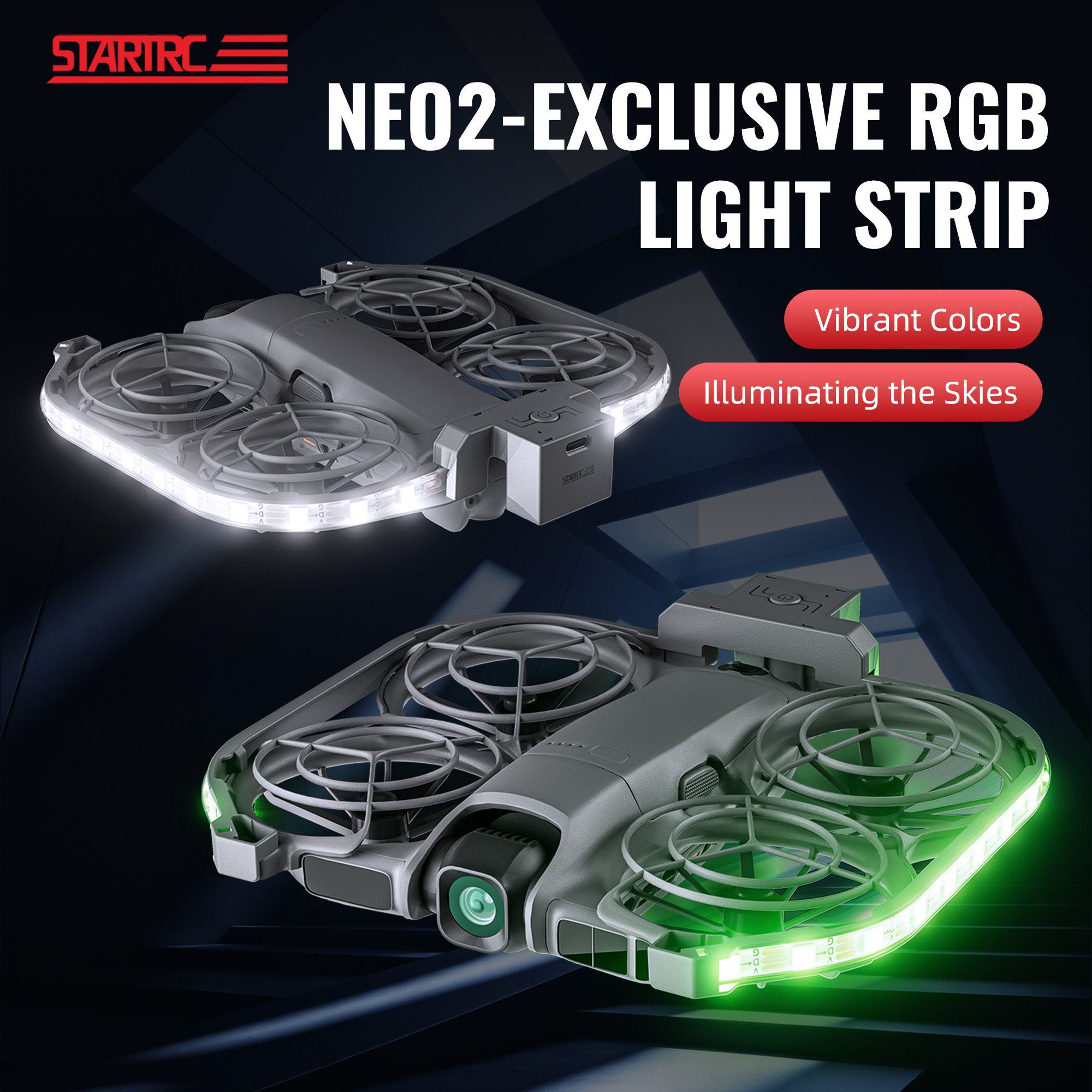 STARTRC RGB LED Light Strip Fo – обзор и цена Drone Beacon Light