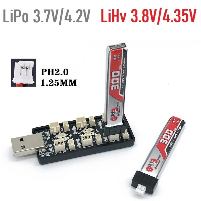 6CH USB 1S LiPo/LiHv 3.7V/4.2V – обзор и цена Drone Power Bank