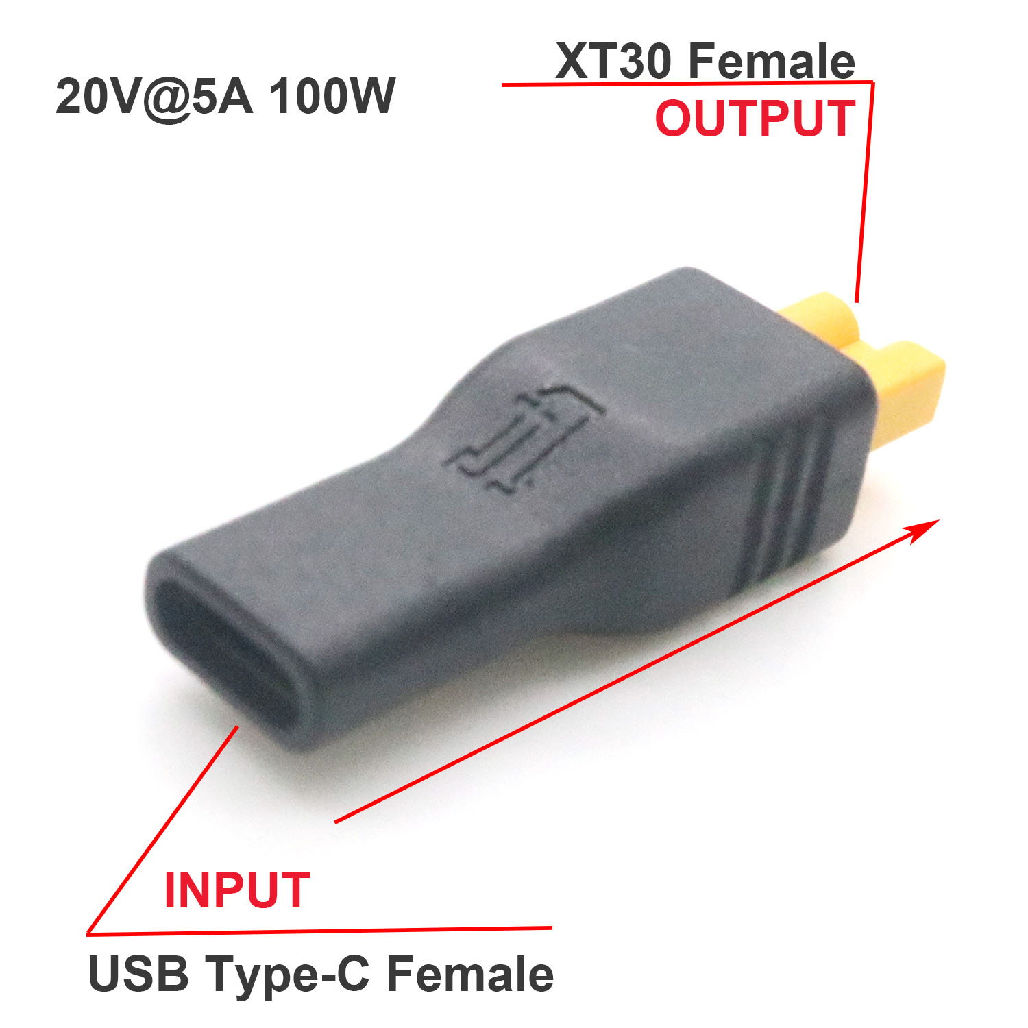 1pc USB Type C Female Input to – обзор и цена Drone Battery Adapter