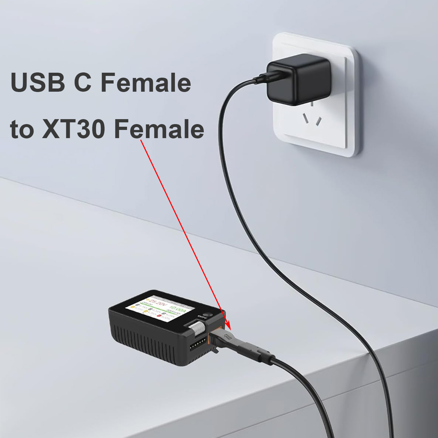 1pc USB Type C Female Input to – обзор и цена Drone Battery Adapter