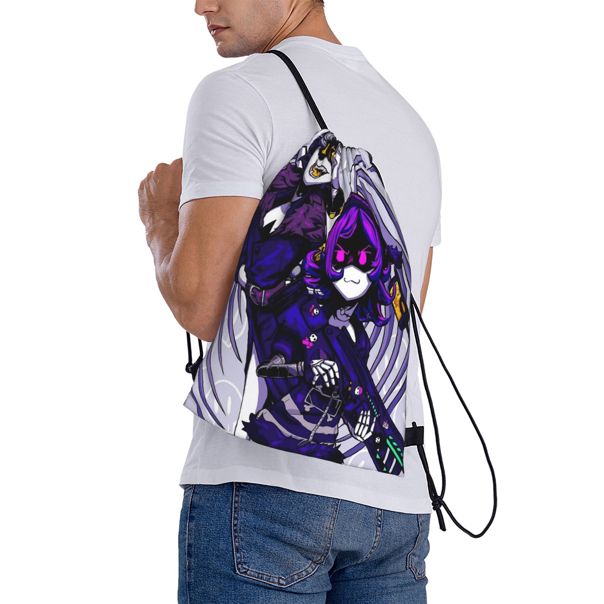 Murder Drones Anime Drawstring – обзор и цена Drone Backpack