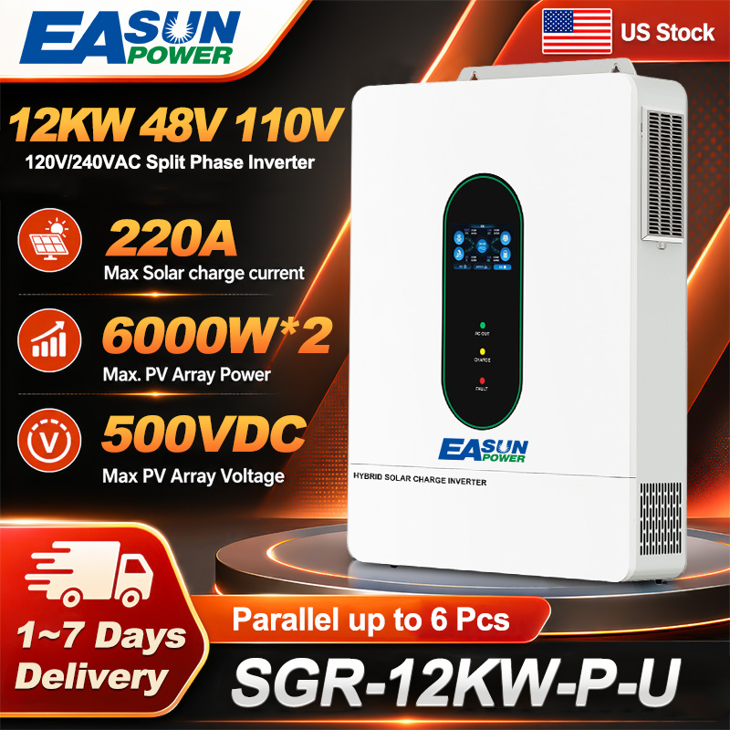 EASUN US 12KW 12000W Split Pha – обзор и цена Drone Solar Charger