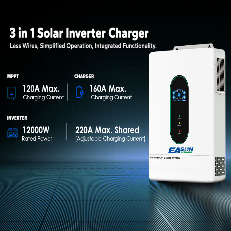 EASUN US 12KW 12000W Split Pha – обзор и цена Drone Solar Charger