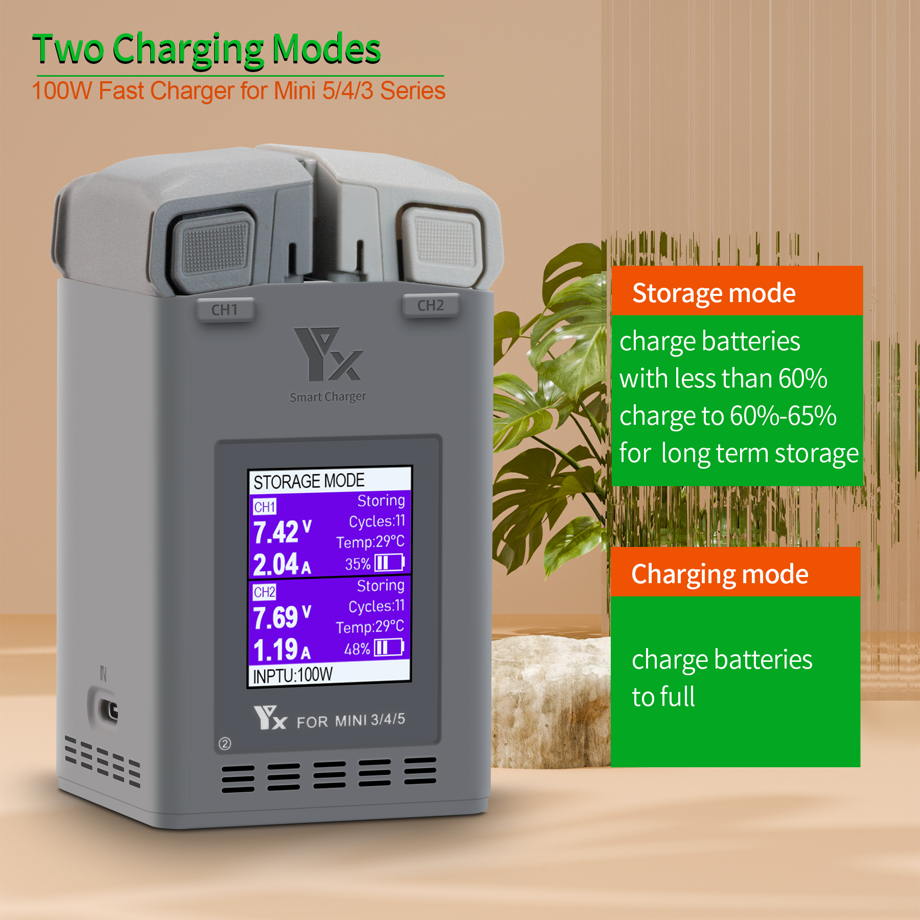 100W Intelligent Battery Charg – обзор и цена Drone Power Bank