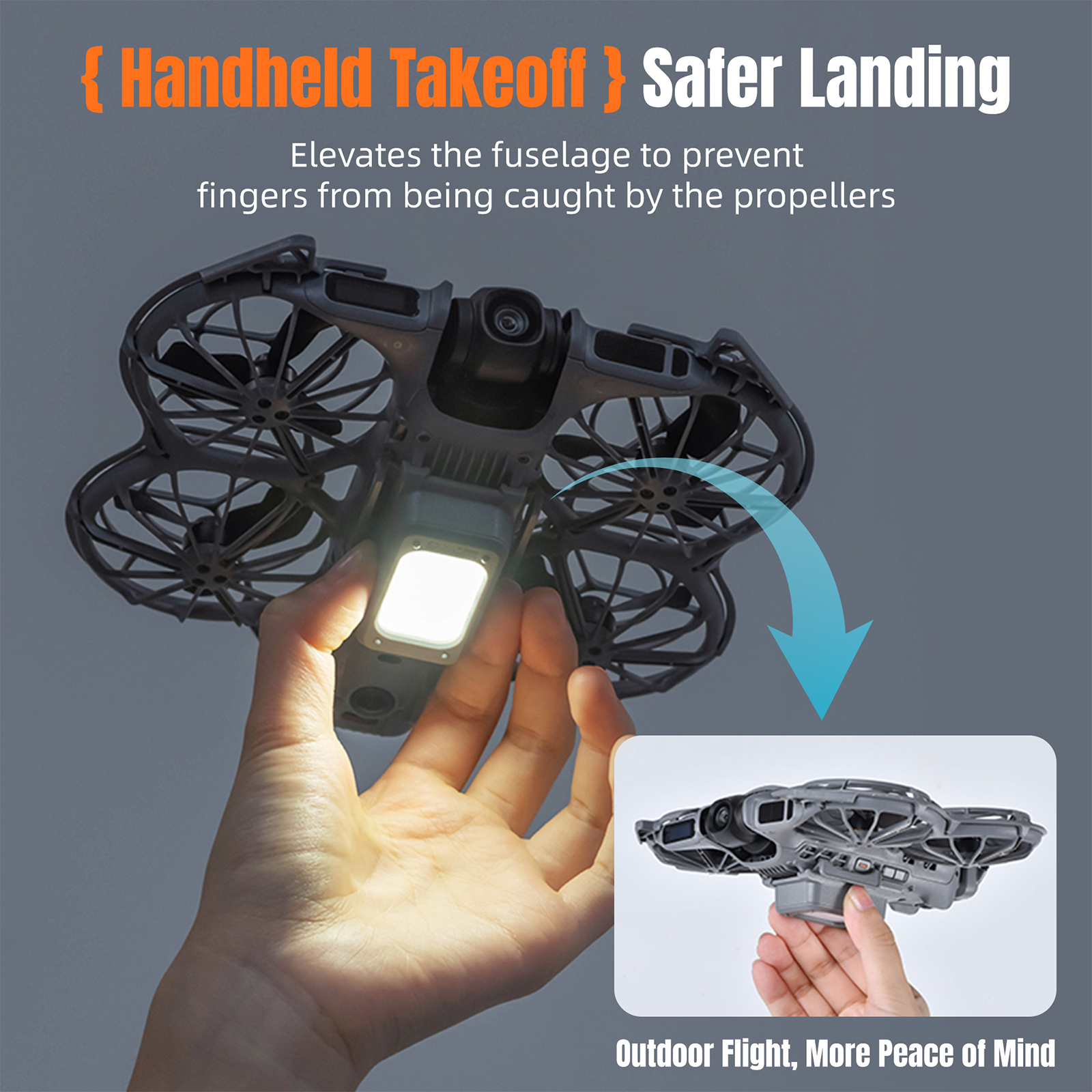 Rechargable LED Landing Gear w – обзор и цена Drone Beacon Light